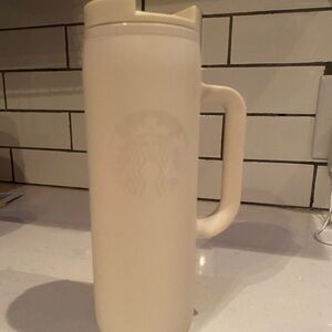 2025 Starbucks Ivory Tumbler with Handle